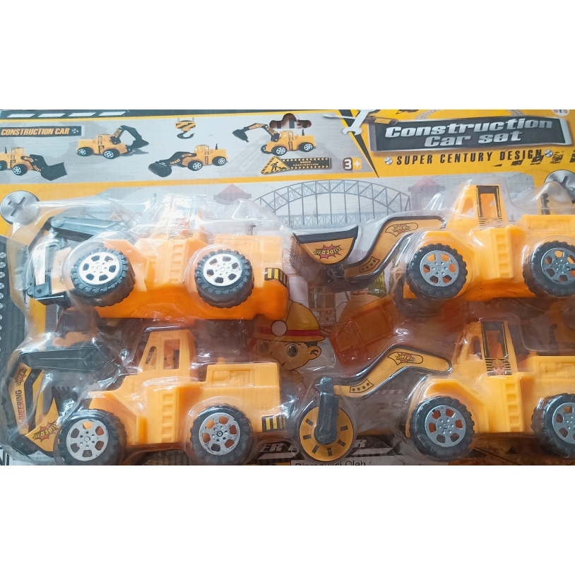 Jual Mainan Anak Truck Kontruksi Set Isi 4 Mobil