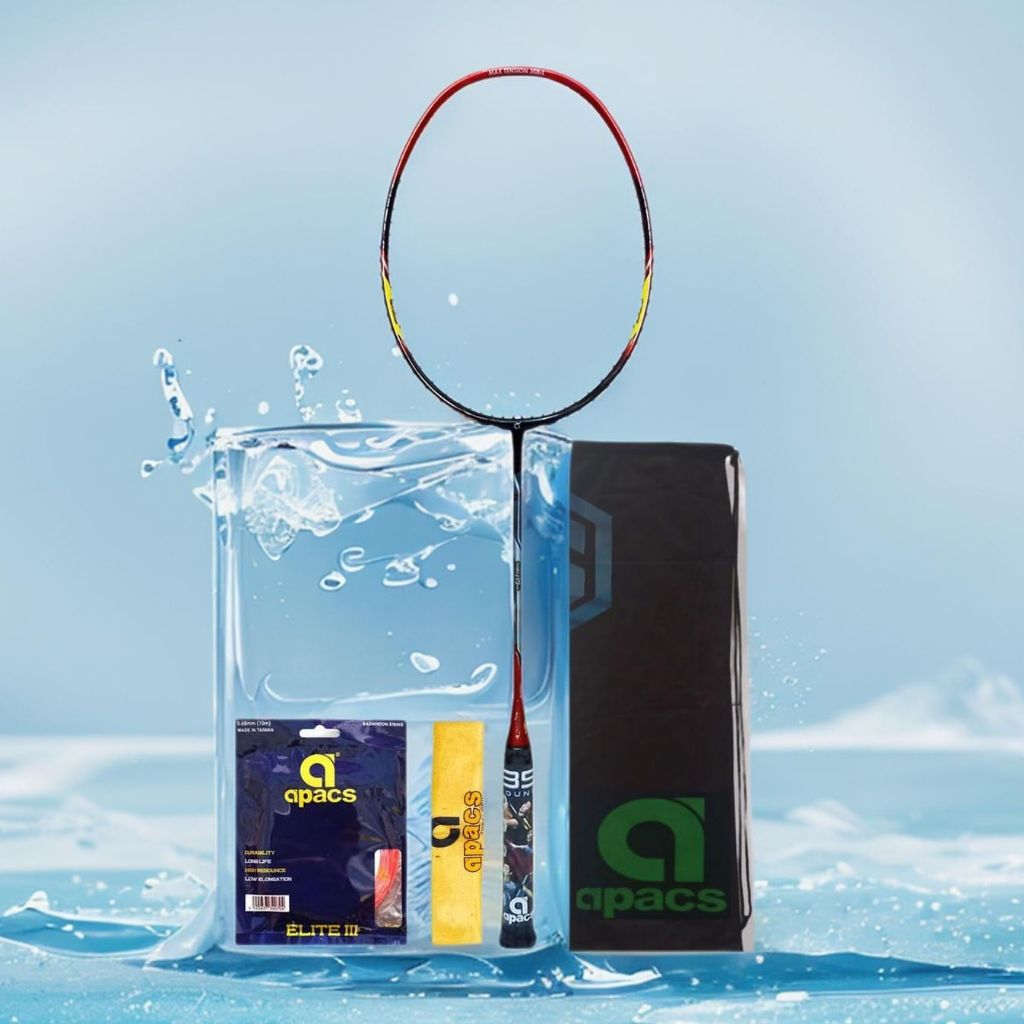 Raket Badminton Apacs LA Ziggler Bonus Komplit Apacs LA Ziggler