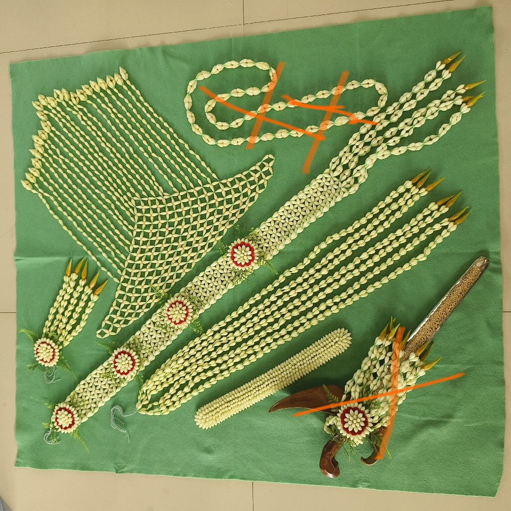 melati palsu premium tampak seperti melati asli set sunda jawa