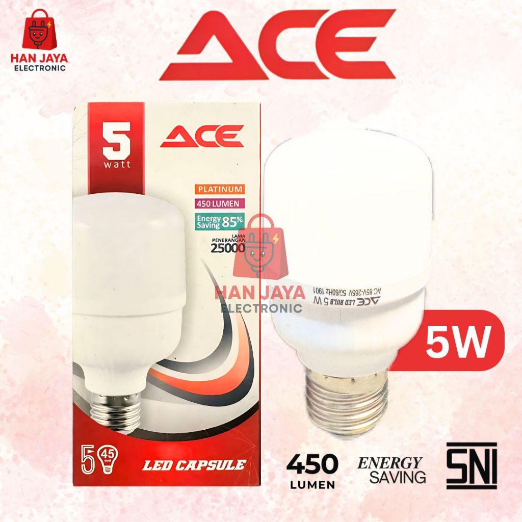 Lampu LED Capsule ACE 5 Watt Putih