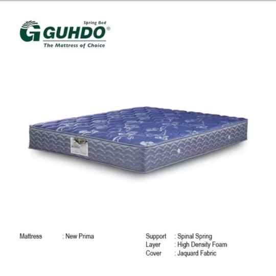 Kasur Guhdo New Prima 90x200 / 120x200 / 160x200 / 180x200 Cm Spring Bed Tebal 25 Cm Spinal Spring O