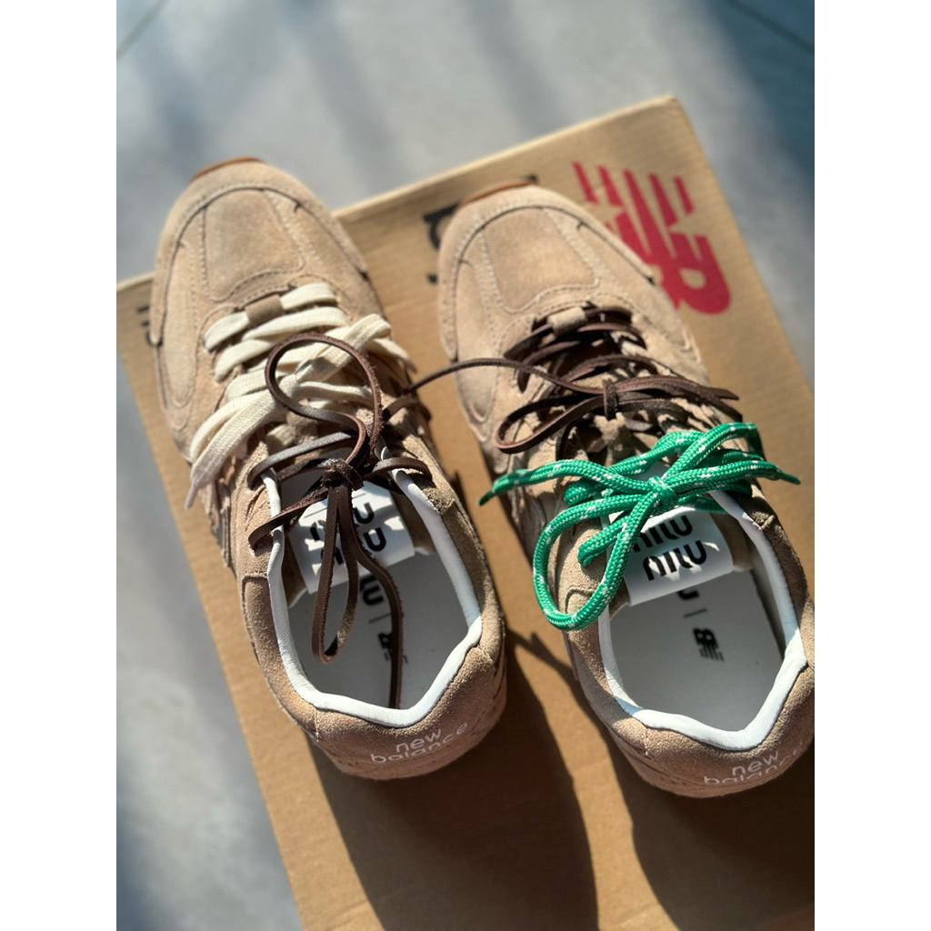 MIU x NB Sneakers | Sepatu Sneakers Wanita Bahan Suede | FULL REAL LEATHER