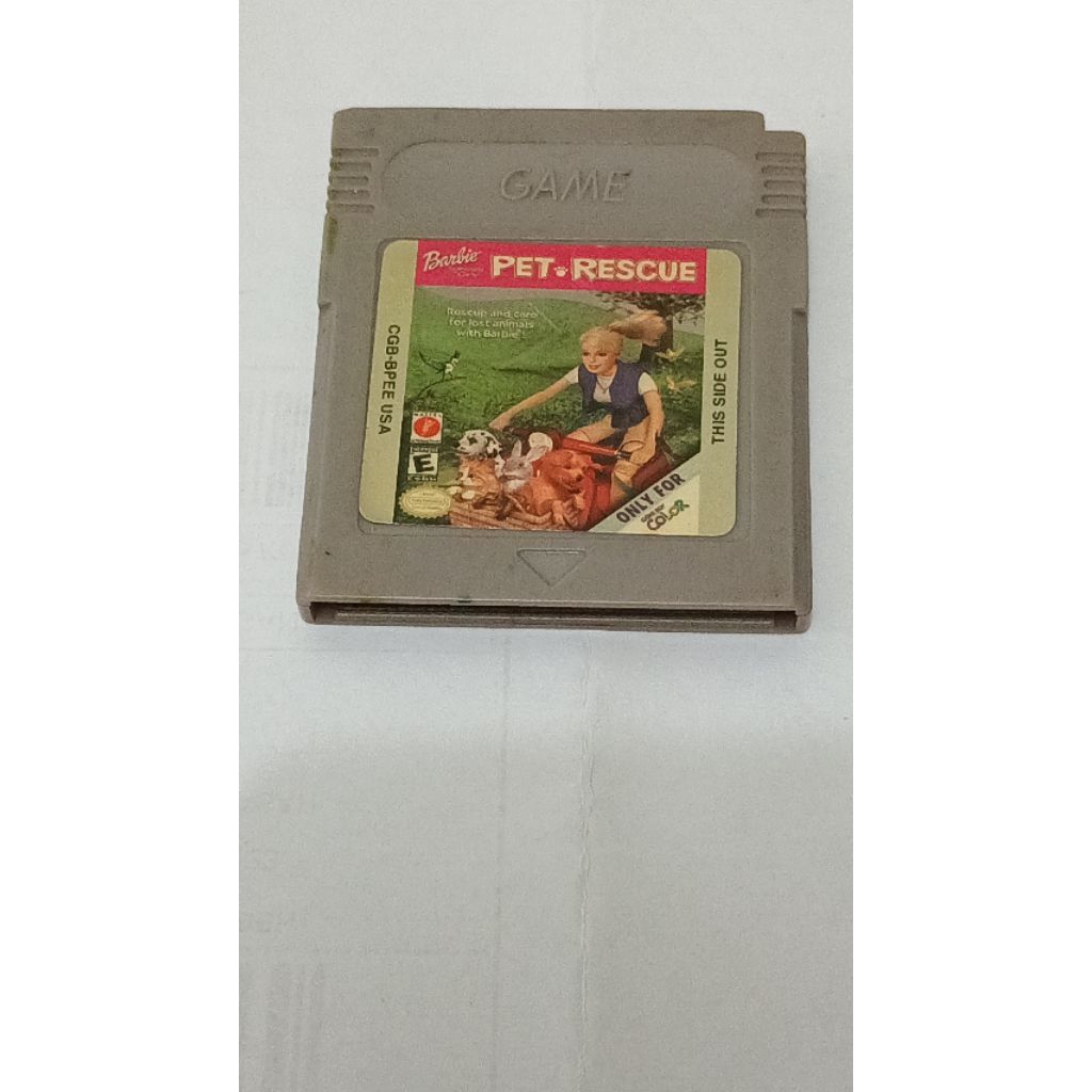 kaset gameboy color barbie pet rescue bootleg