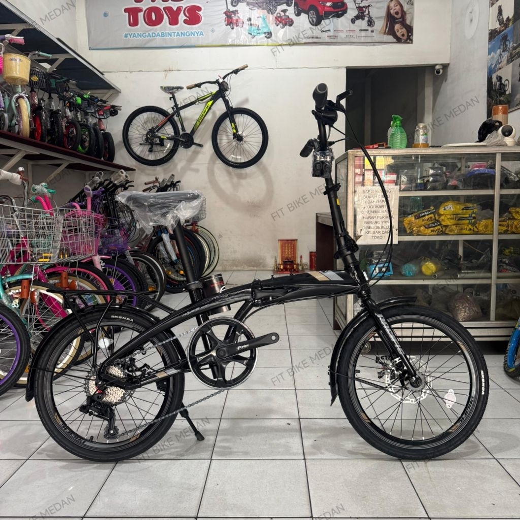 SEPEDA LIPAT PACIFIC 20 INCH NORIX CX FRAME ALLOY 8 SPEED ADA BONCENGAN