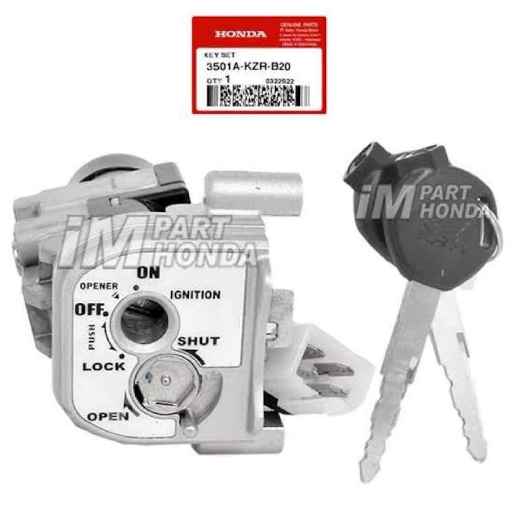 KUNCI KONTAK ASSY HONDA ORIGINAL VARIO TECHNO 125 (2013-2015) 3501A-KZR-B20