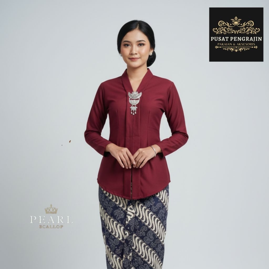 Kebaya Katun Jepang Polos