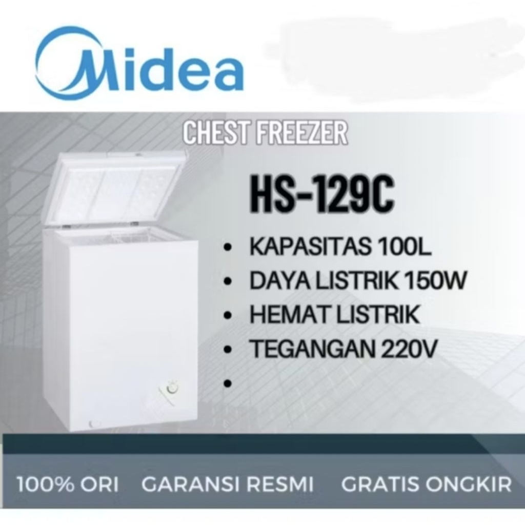 CHEST FREEZER MIDEA 100 LITER HS 129