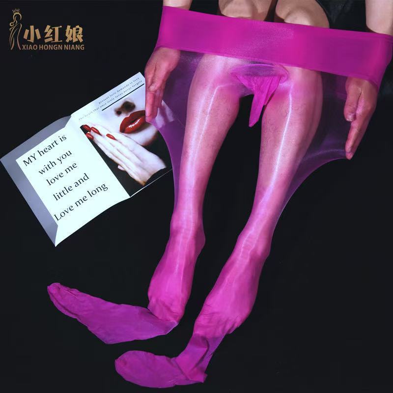 Men's stockings and pantyhose ultra-thin glossy