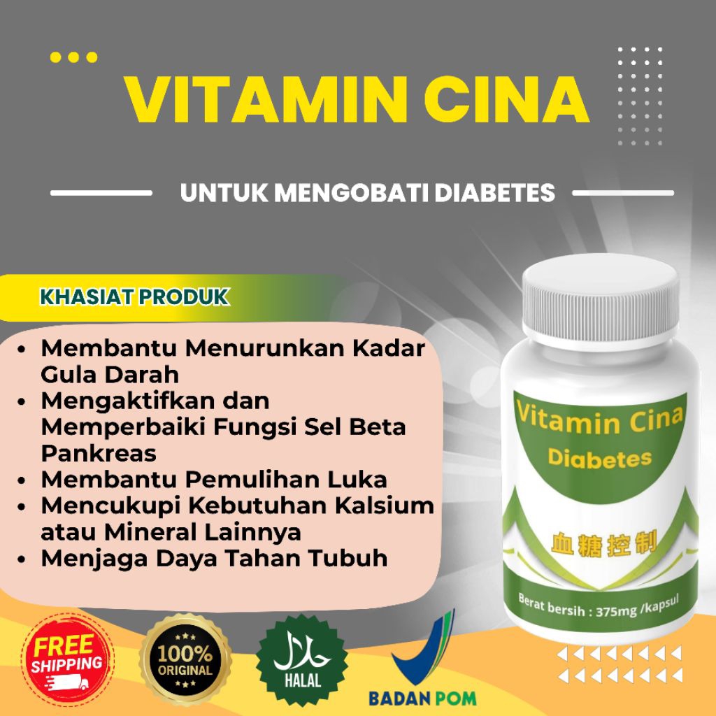 VITAMIN HERBAL CINA Untuk mengobati penyakit DIABETES
