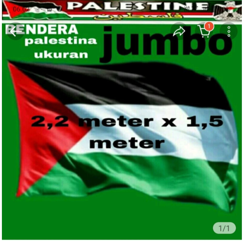 BENDERA PALESTINA JUMBO