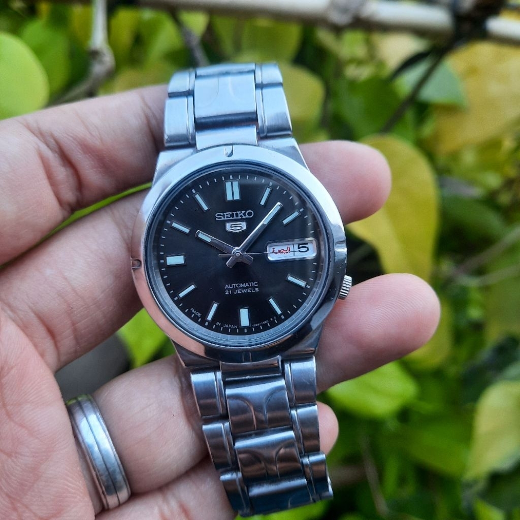 JDM  Seiko 5 Automatic 7S26-01Z0 Black Sunbrust Like SNZS79K1 SNXS79