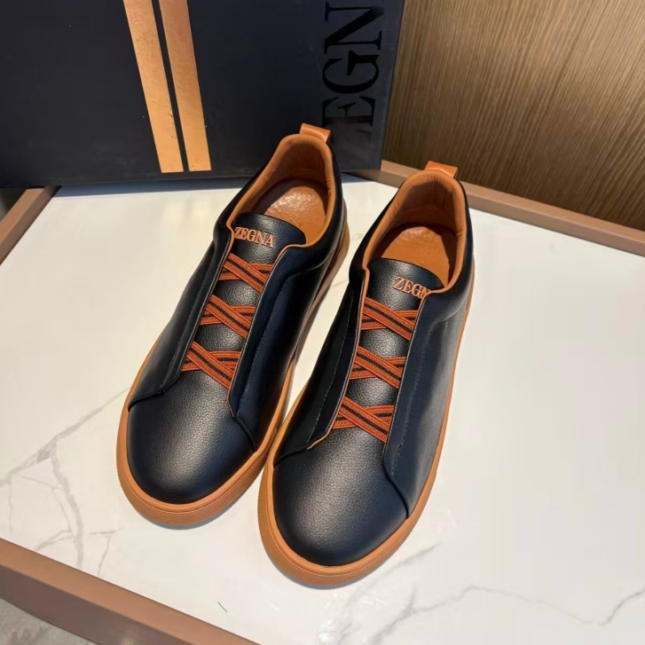 ZEGNA's new versatile casual sports men's shoes, one foot cowhide flat shoes