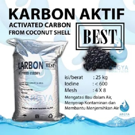 Karbon aktif Best Premium -  Media filter 20 kg - Karbon aktif grade A - Media filter Air