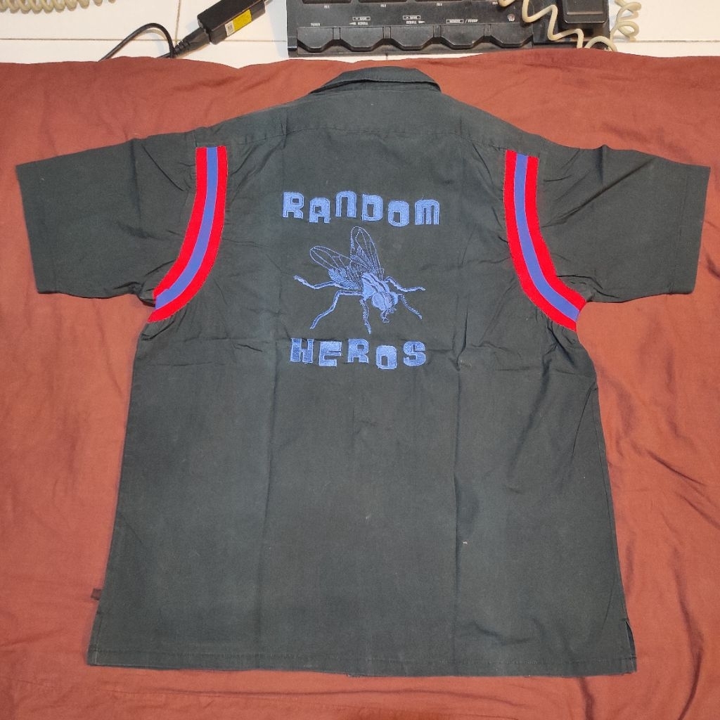 vintage bowling shirt random heroes