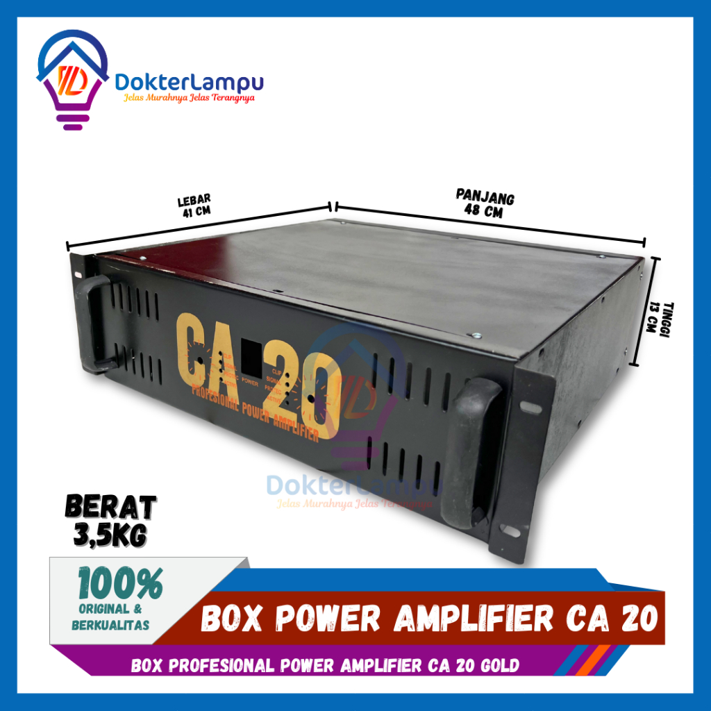 BOX POWER AMPLIFIER  CA 20 box ampli  CA 20  GOLD