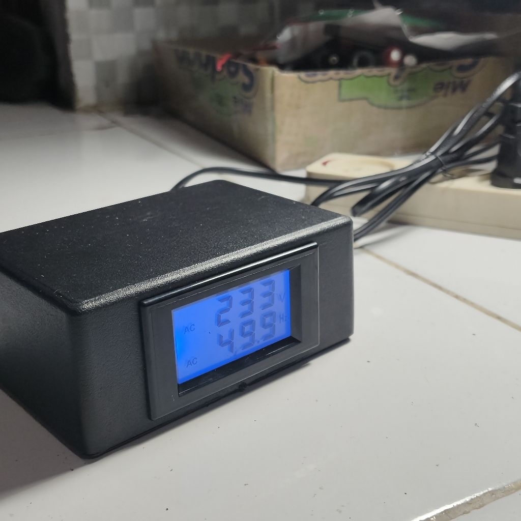 digital meter volt dan hz dengan box type D69  tinggal pakai
