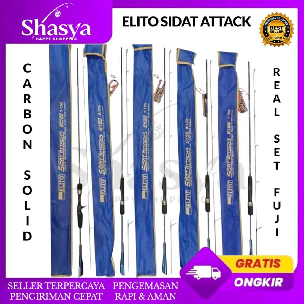 Joran Elito Sidat Attack 180Cm - Joran Pancing