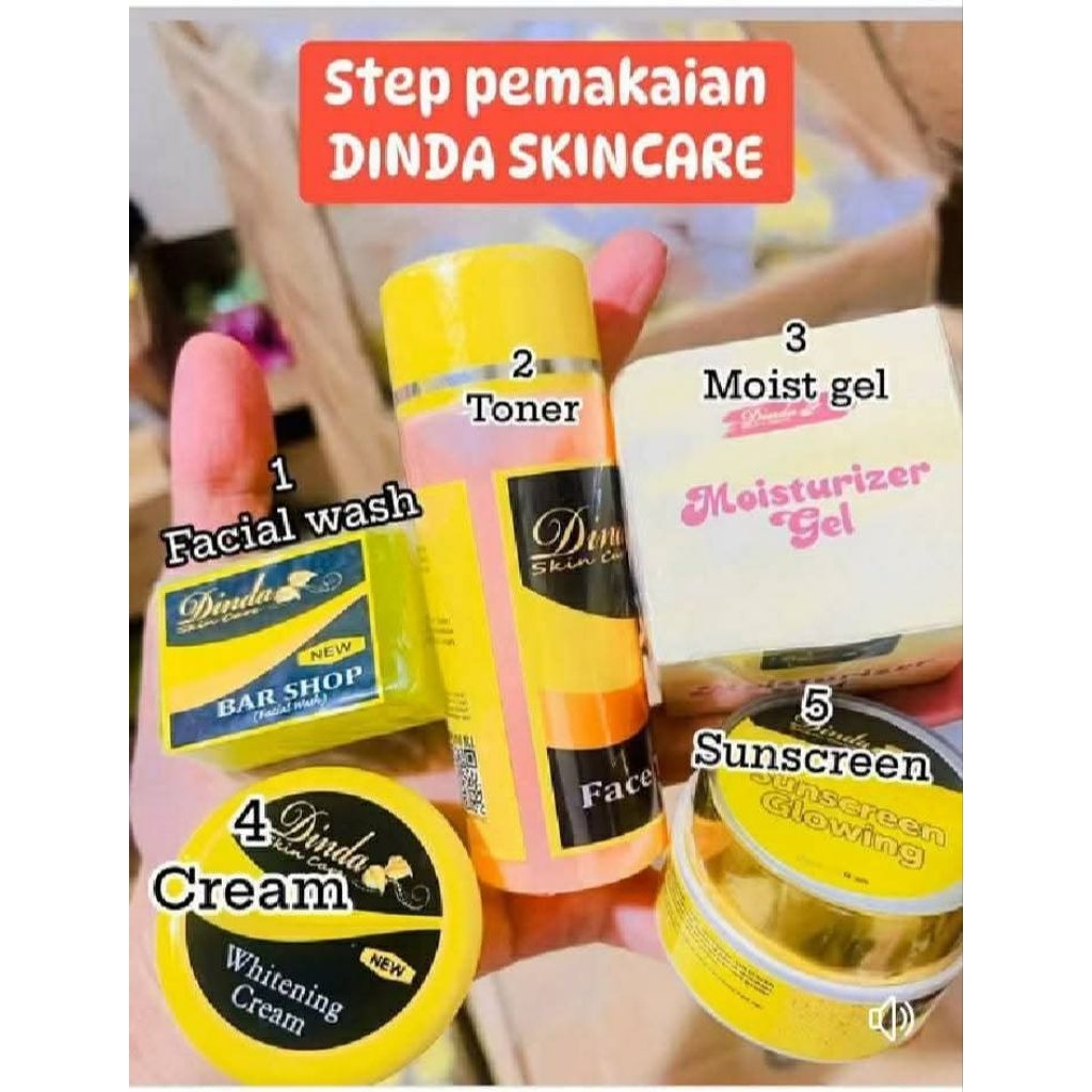 PAKET KOMPLIT DINDA SKINCARE LEBIH HEMAT*SERUM*SUNCREEN*MOISTURIZER
