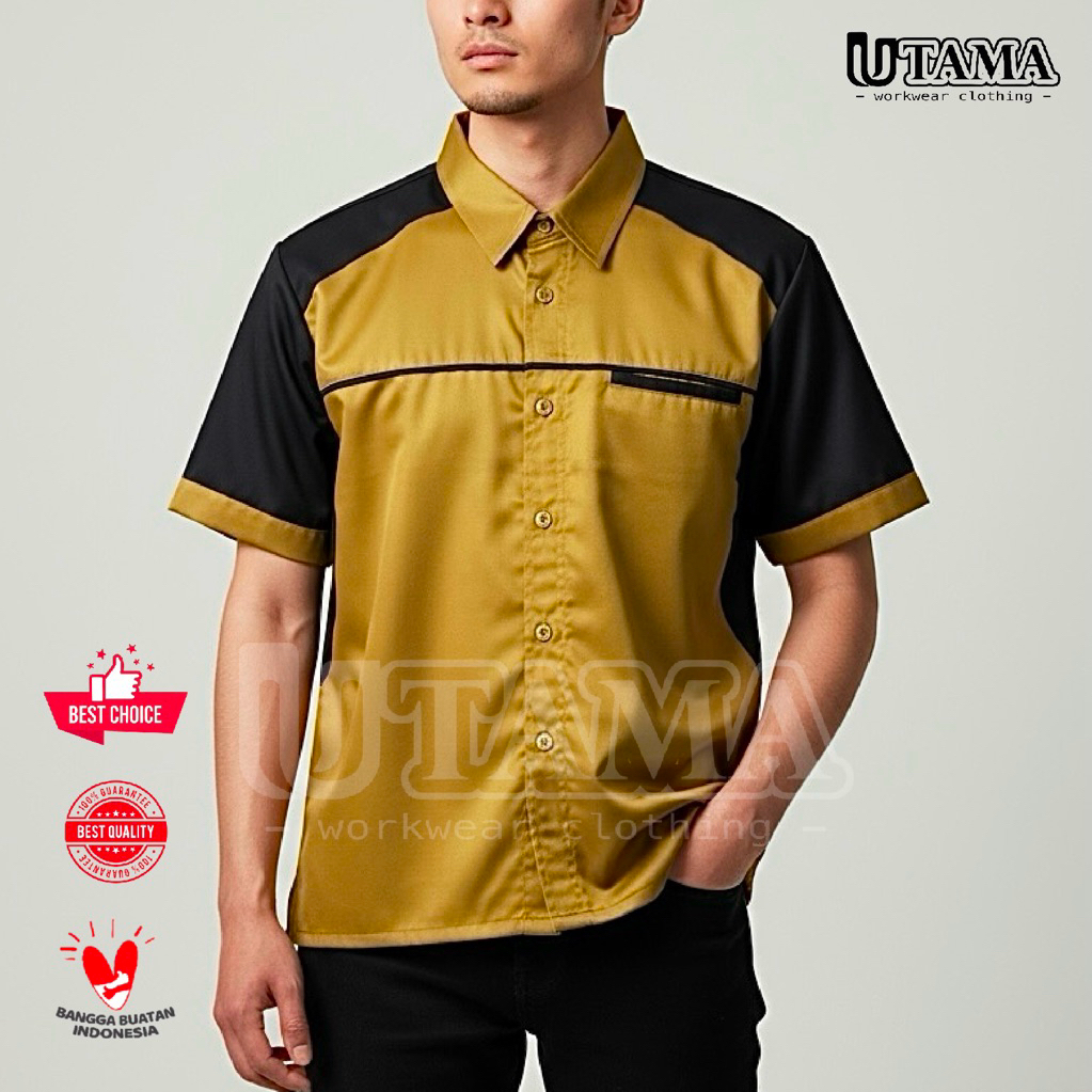 Baju Kerja - Kemeja PDH - Seragam Kerja Kantor - Seragam Kerja Pegawai Karyawan - Baju Driver Bus - 