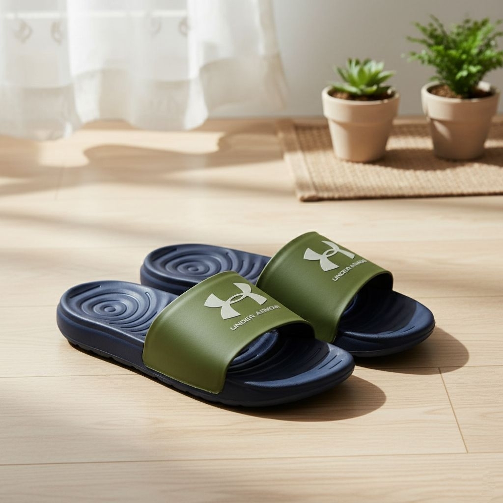 Sandal UA Ansa Fixed Basic Logo Army