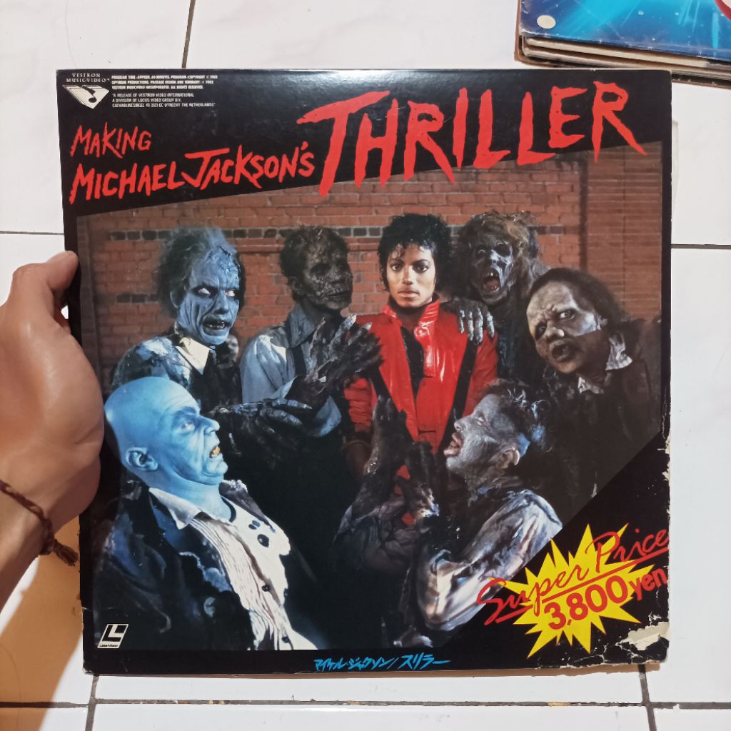 Original LD Laser Disc Album Film Michael Jackson Thriller