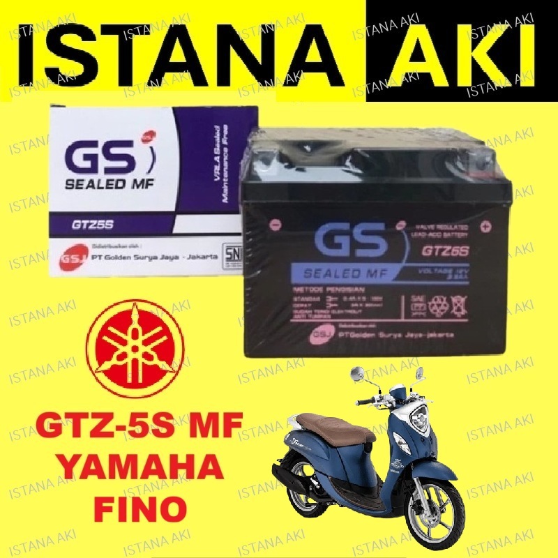 Aki Motor Yamaha Fino Accu Kering Aki Kering MF GTZ5S