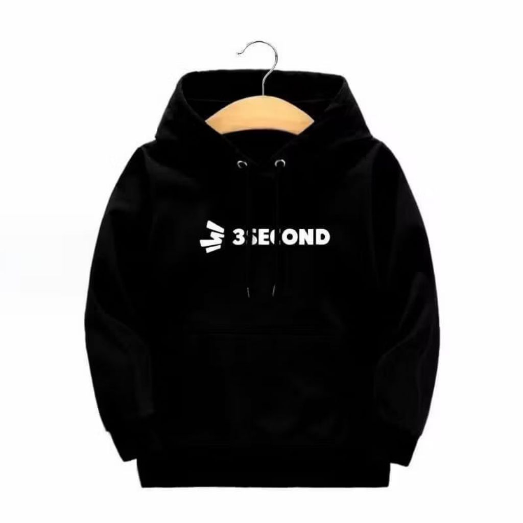 Hoodie Anak Jaket Sweater Laki Laki Perempuan Usia 2-12 Tahun Sablon 3 Second