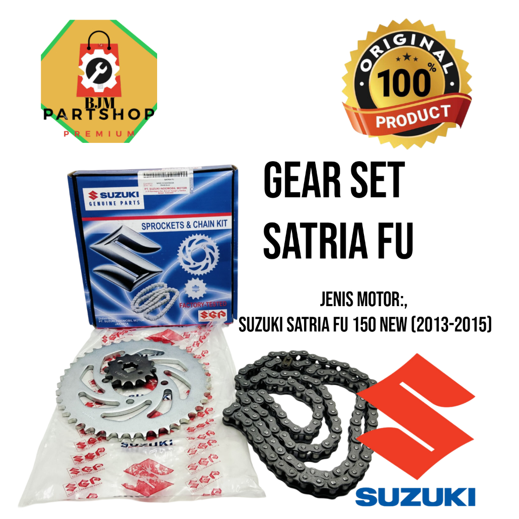 GEAR SET ORIGINAL SUZUKI_SATRIA FU-Suzuki Gear Set Rantai Satria FU New Original suzuki