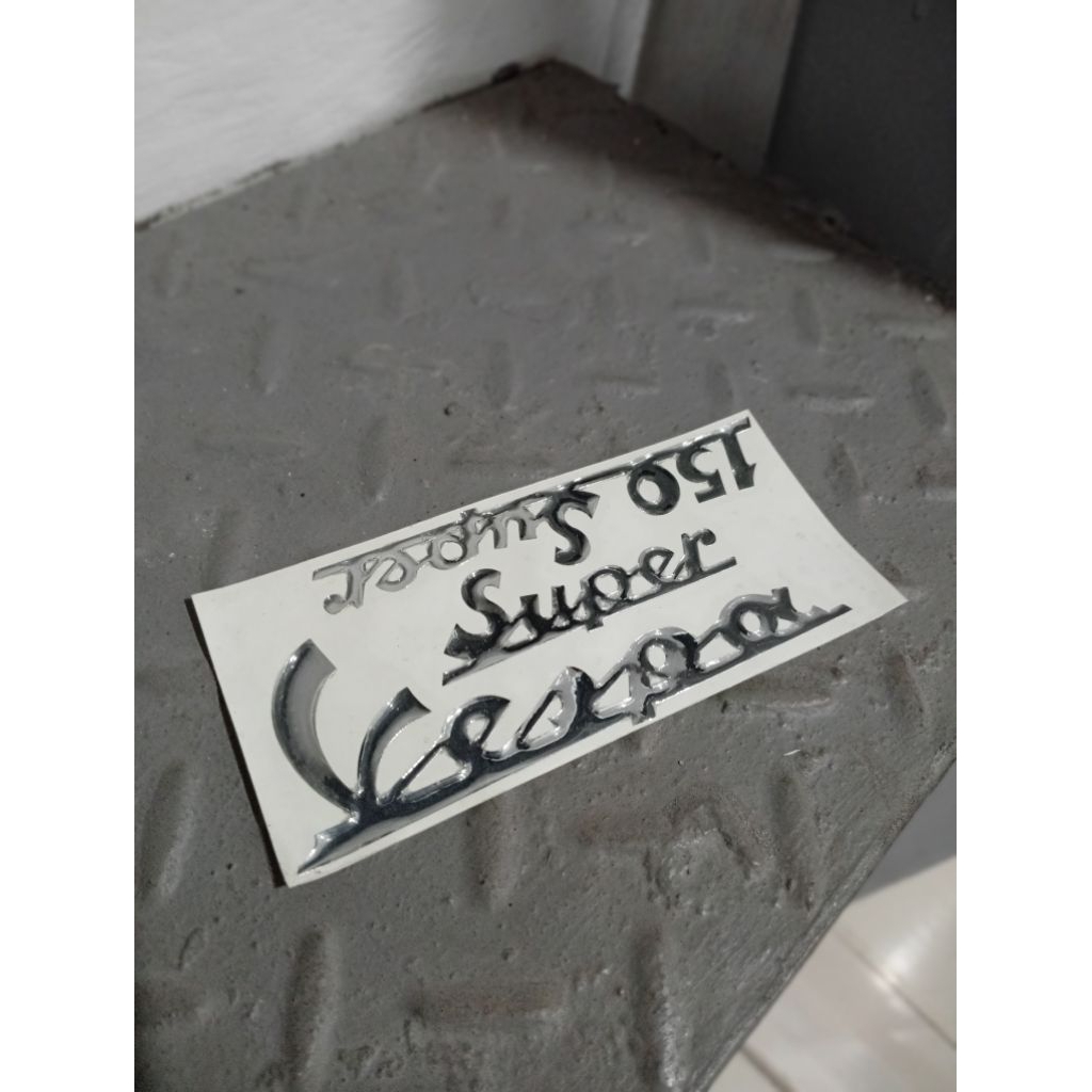 Vespa Stiker Cutting Resin 3D vespa super 150 super