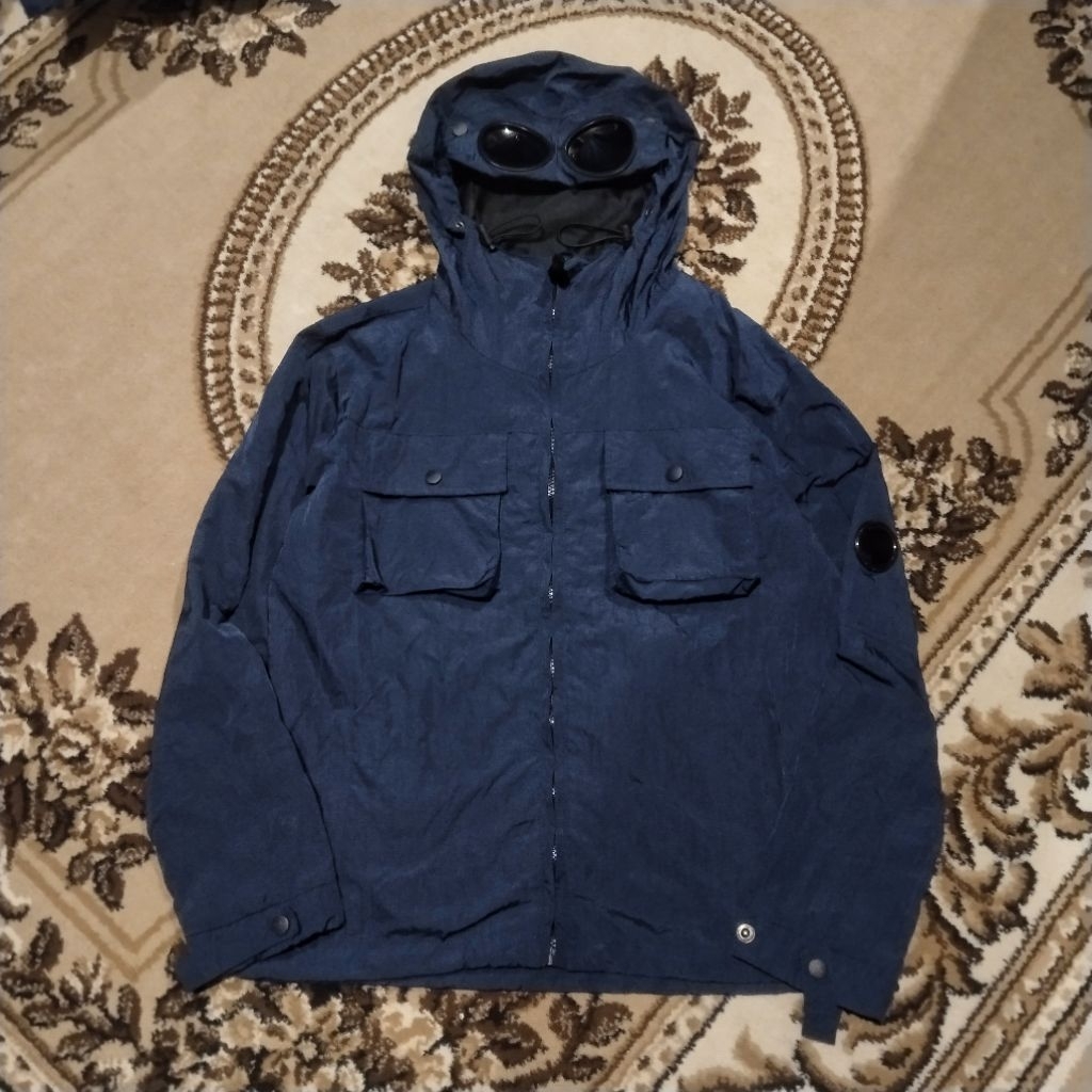 jaket parasut casual skyblue like cp company lokal brand second