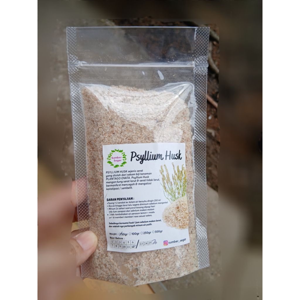 Psyllium Husk  / Fiber / Serat / Plantago - 250gram