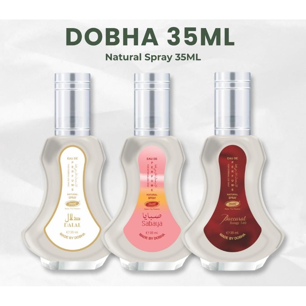 parfum dobha 35ml original spray aroma best seller dan tahan lama BPOM HALAL minyak wangi wanita per