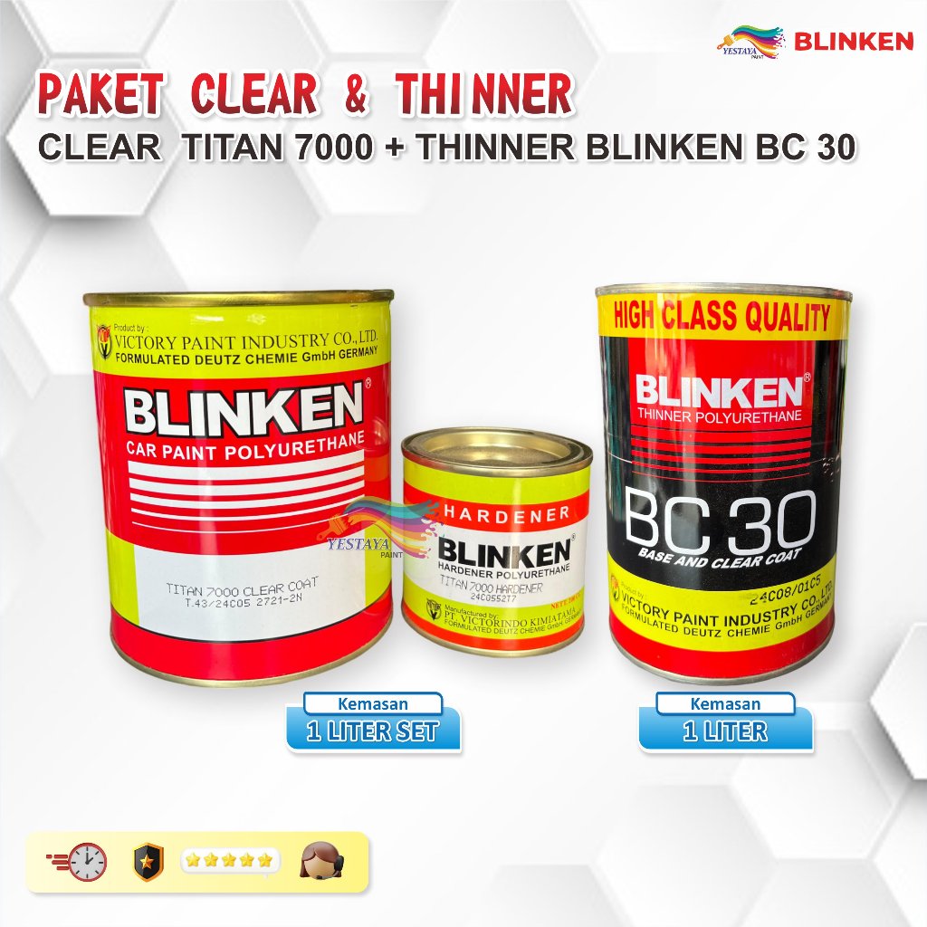 [PAKET] CLEAR COAT BLINKEN TITAN 7000 + THINER BLINKEN BC 30