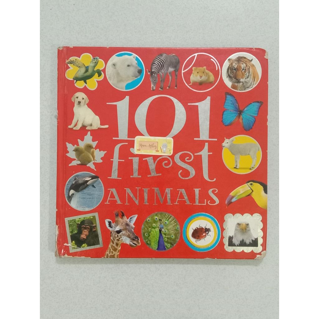 Preloved baby toddler book 101 first animal book hard cover real animal buku anak bayi mengenal hewa