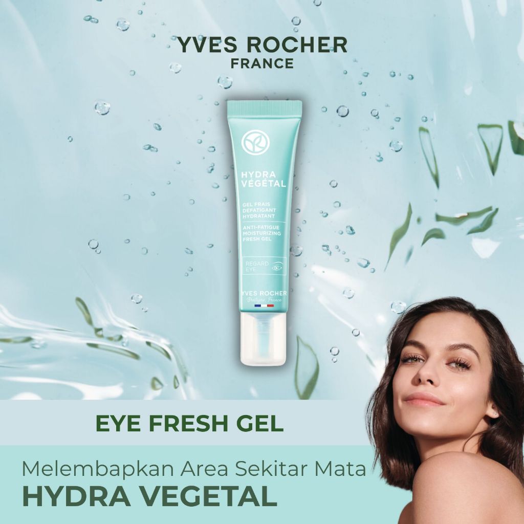 Yves Rocher Hydra Vegetal Anti Fatigue Moisturizing Fresh Gel 15 ml | Gel Moisturizer