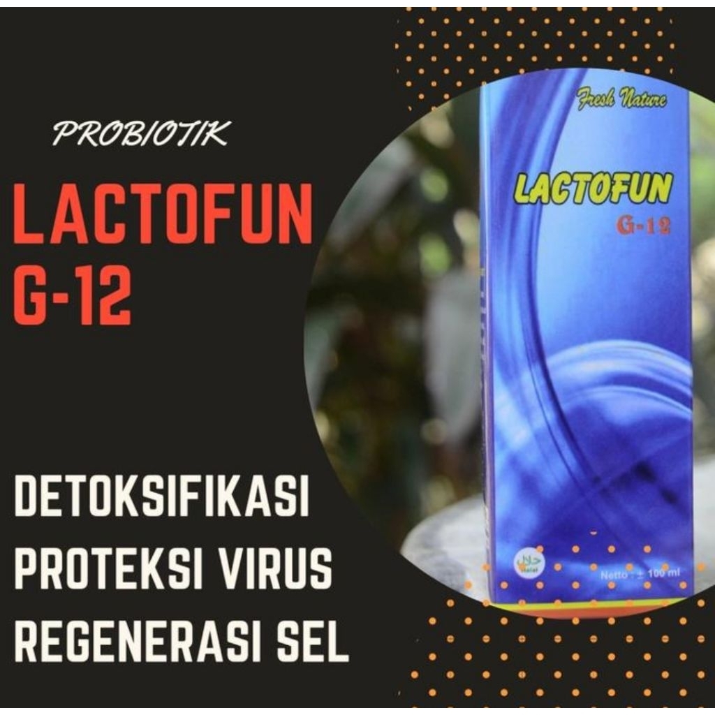 Herbal Probiotik Super Lactofun G-12 Kemasan Box: Isi 1 Botol 100 mL
