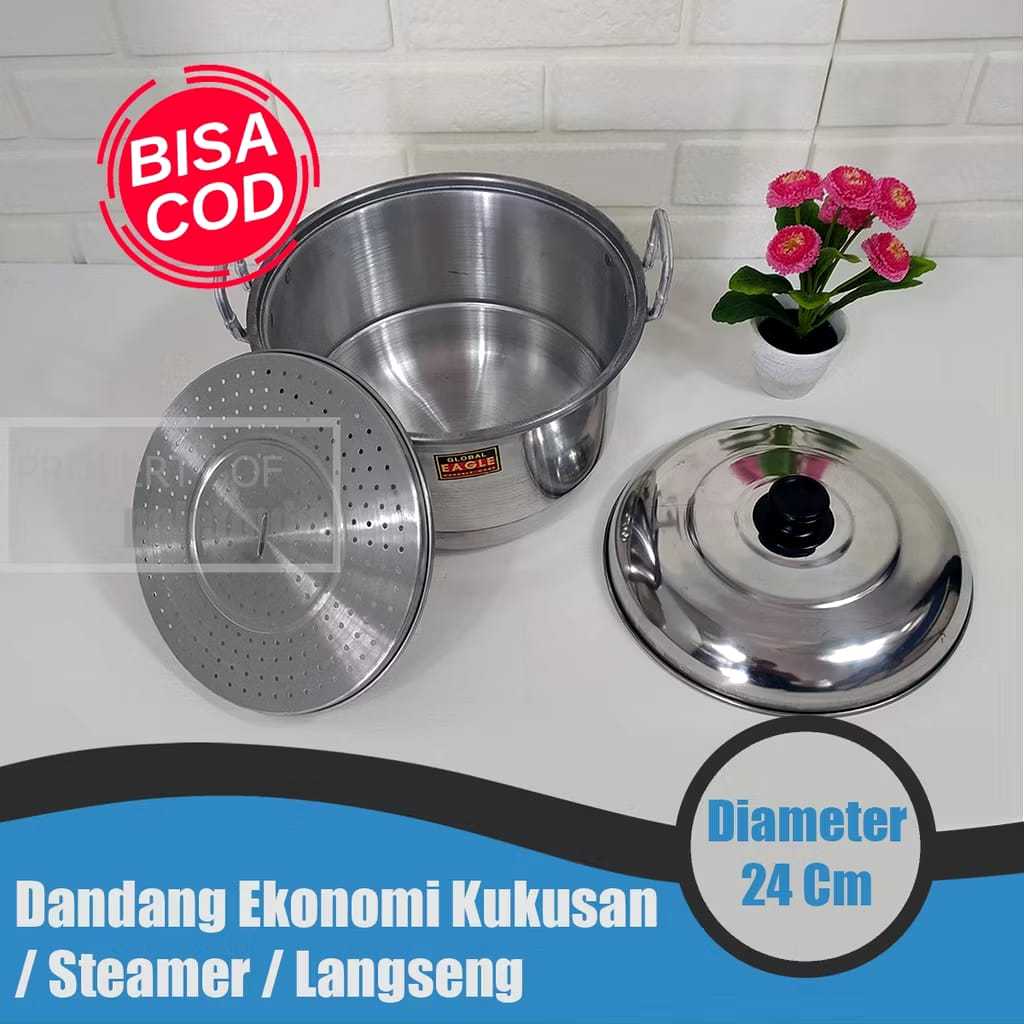 Dandang global eagle/ Jawa 24cm Panci kukus serbaguna / Streamer / Langseng