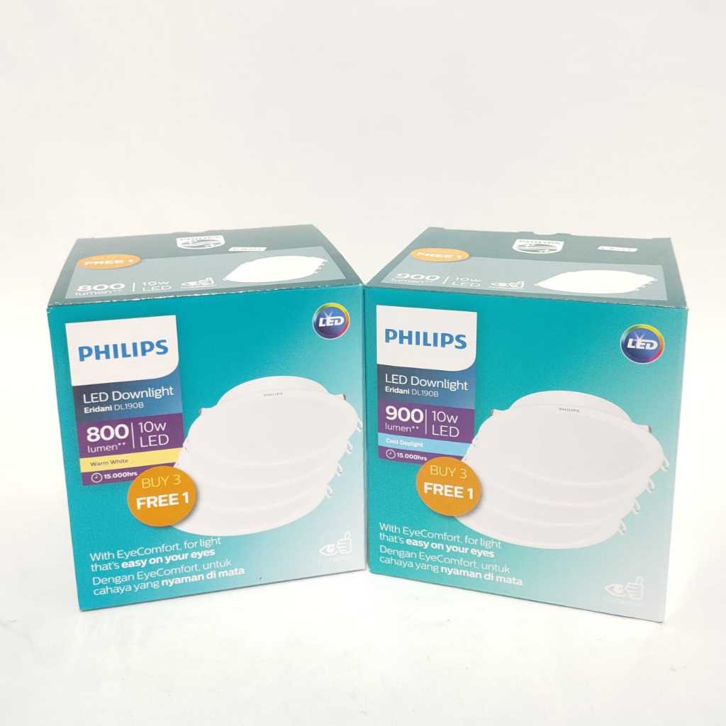 Philips Paket 10W DL LED IB Bulat Eridani