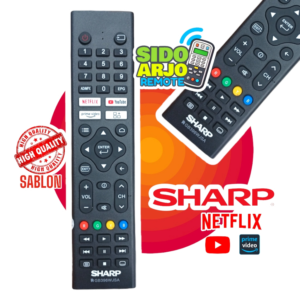 REMOTE TV SHARP LED SMART / ANDROID