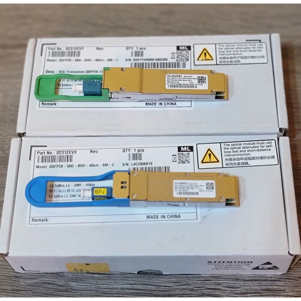 QSFP28 HUAWEI BIDI  50G 40KM SINGLEMODE HARGA SEPASANG