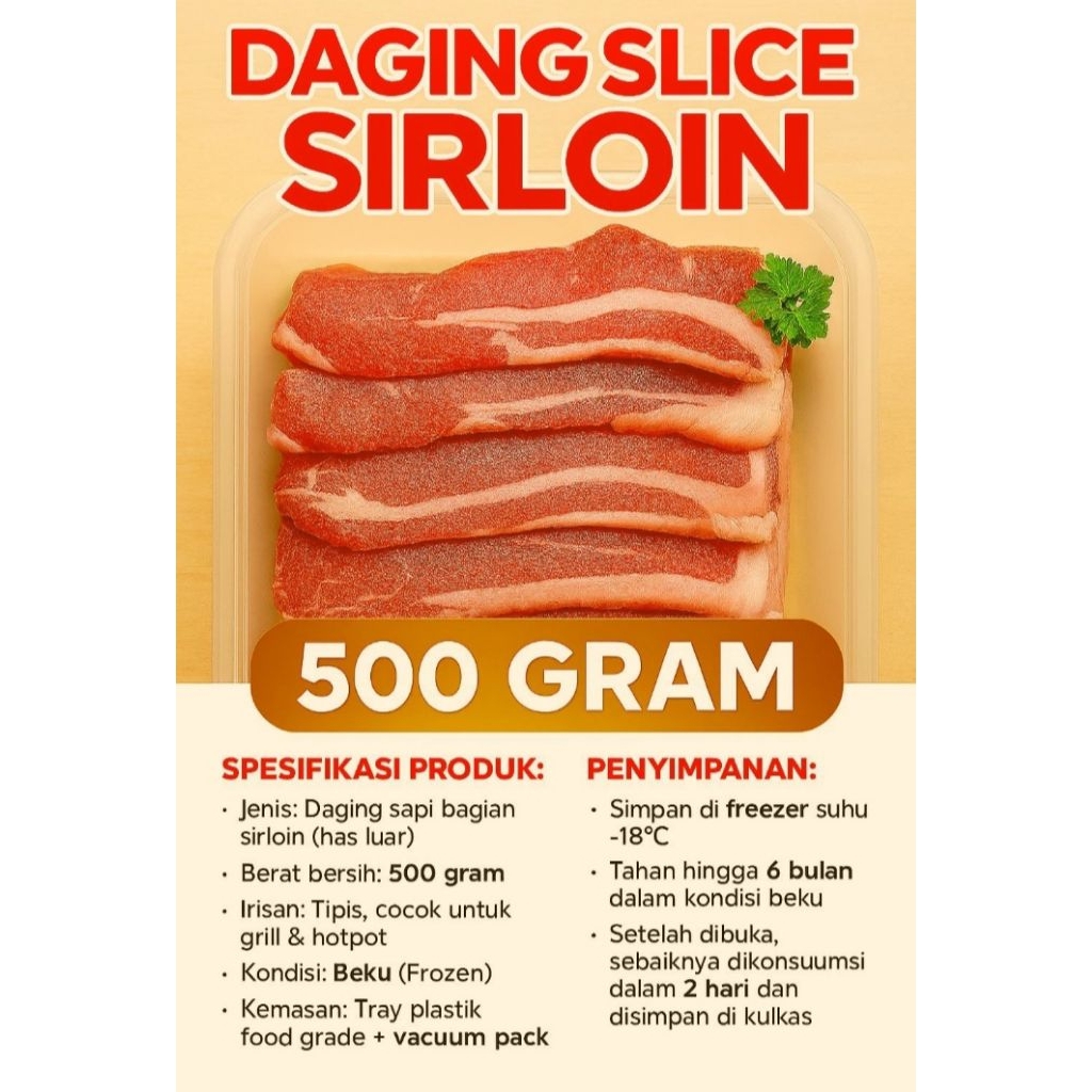 DAGING SLICE SIRLOIN