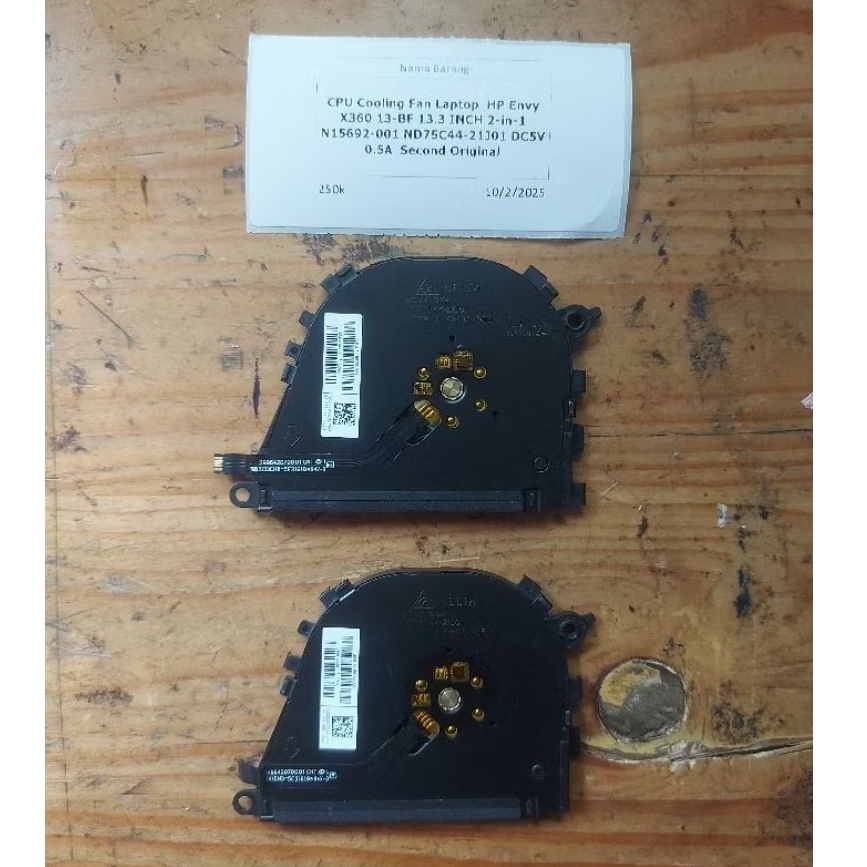 CPU Cooling Fan Laptop HP Envy X360 13-BF 13.3 INCH 2-in-1 N15692-001 ND75C44-21J01 DC5V 0.5A Second