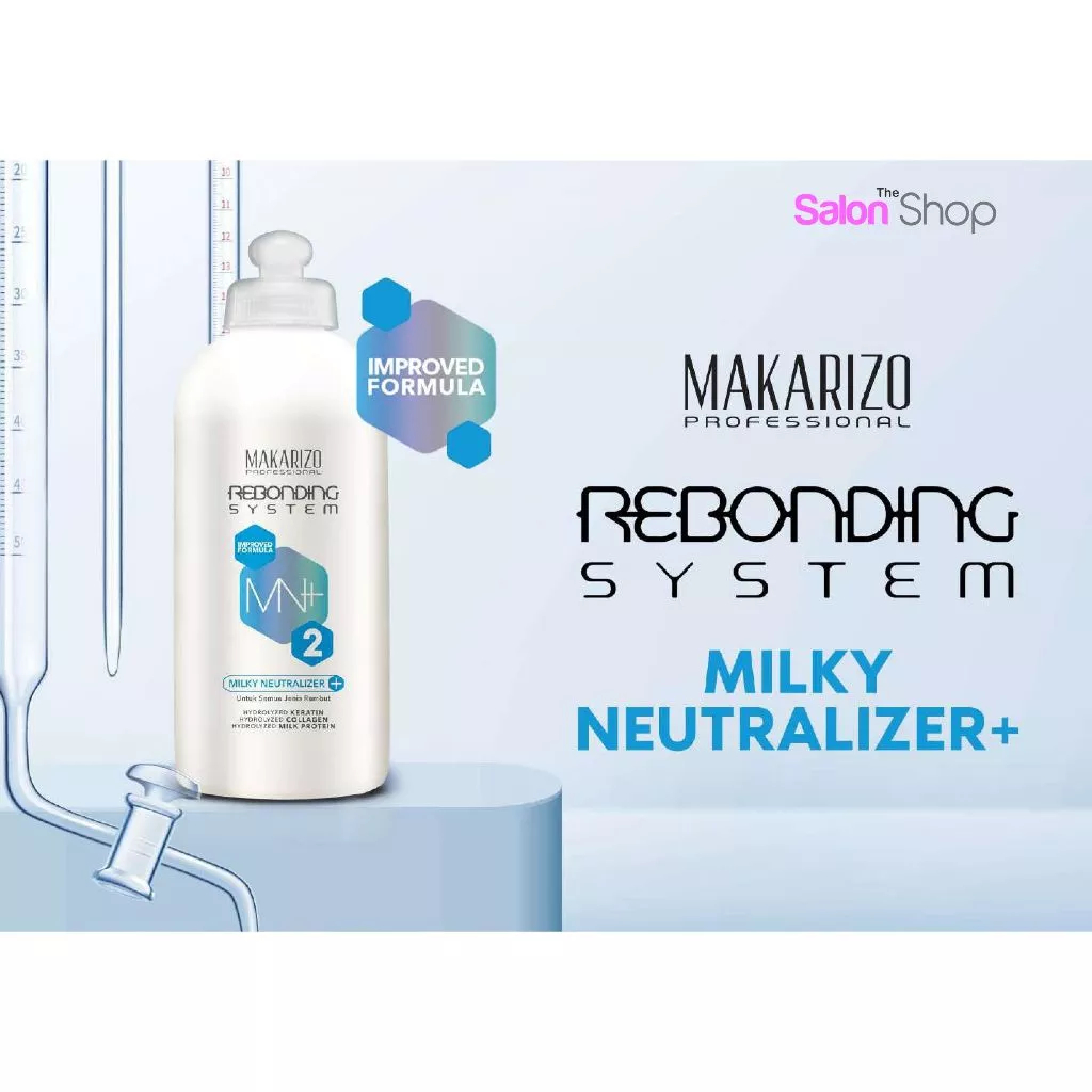MAKARIZO Rebonding System Neutralizer 500ml STEP 2 Netral Milky / Gel / Smoothing / Pelurus Rambut