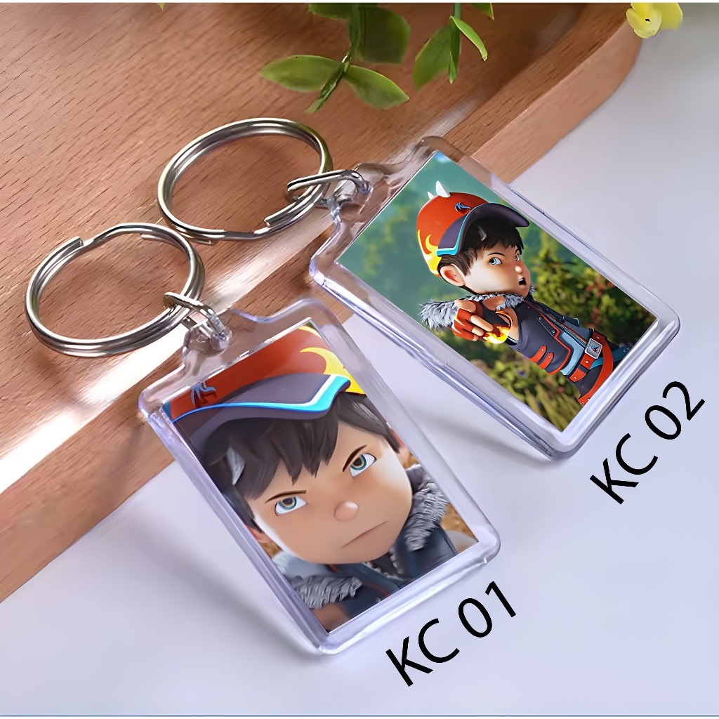 Keychain BOBOIBOY FROSTFIRE - Ganci BOBOIBOY  - Gantungan Kunci - BOBOIBOY FROSTFIRE
