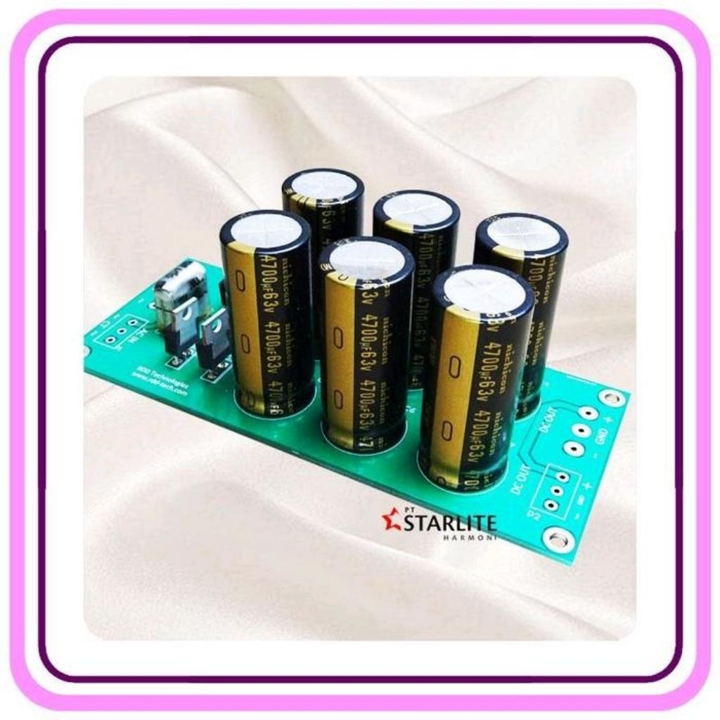 PCB Power Supply 2 x 3 Kapasitor 4.700uF/63V DOUBLE LAYER