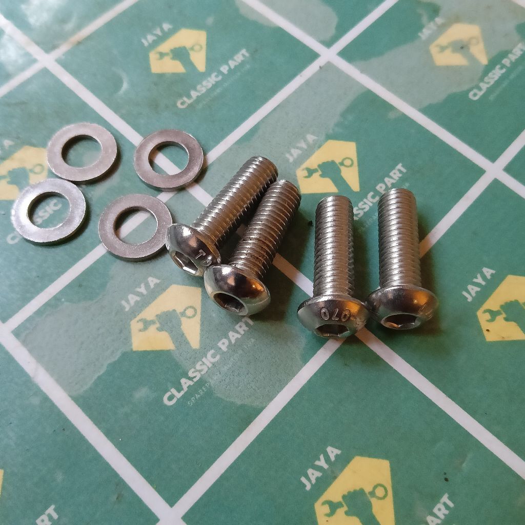 BOLT SOCKET BAUT DUDUKAN FOOTSTEP BELAKANG CBR 150 NEW SONIC150 SUPRA GTR