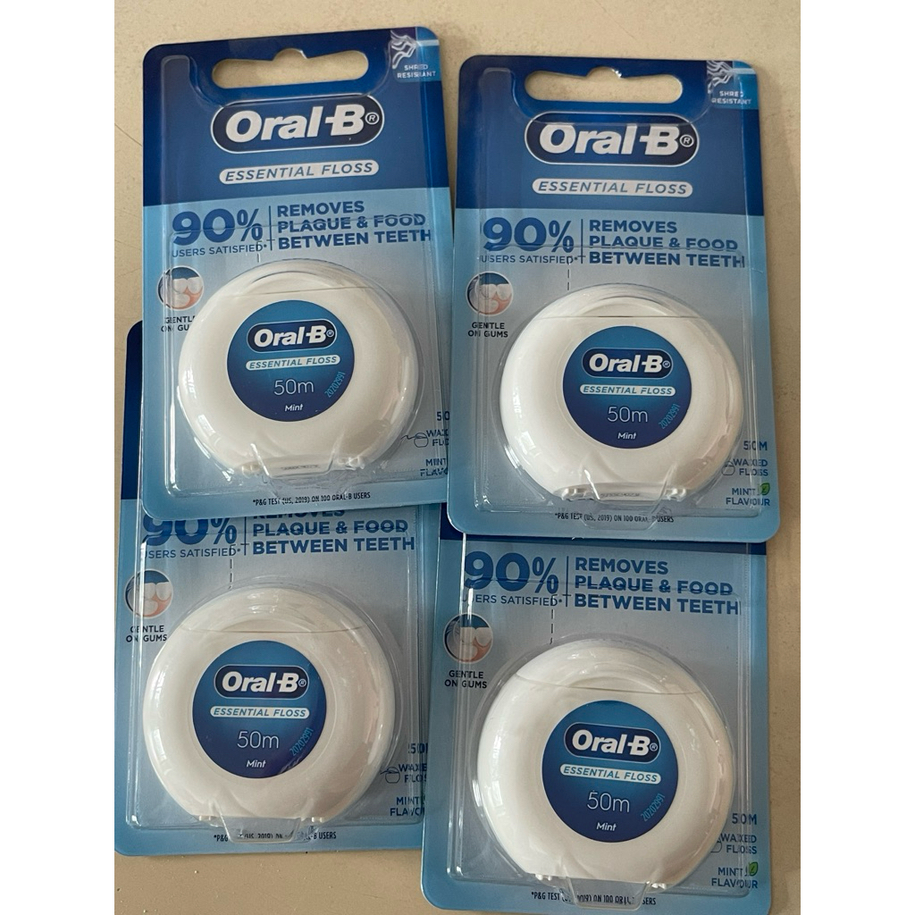 Oral-B Benang Gigi Essential Floss 50 M | Dental floss oral b | Oral b essential floss