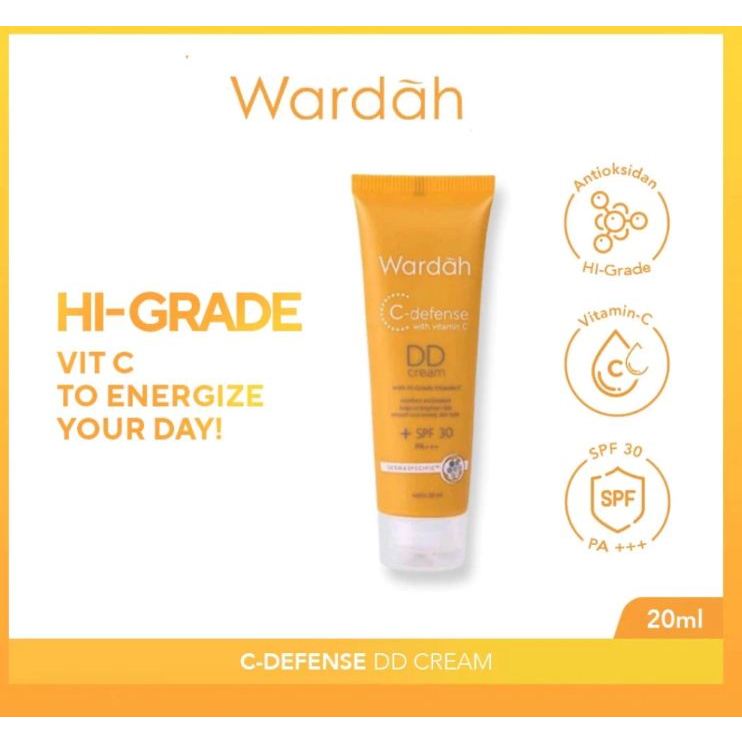 Wardah C-Defense DD Cream 20ML  / Wardah DD Cream