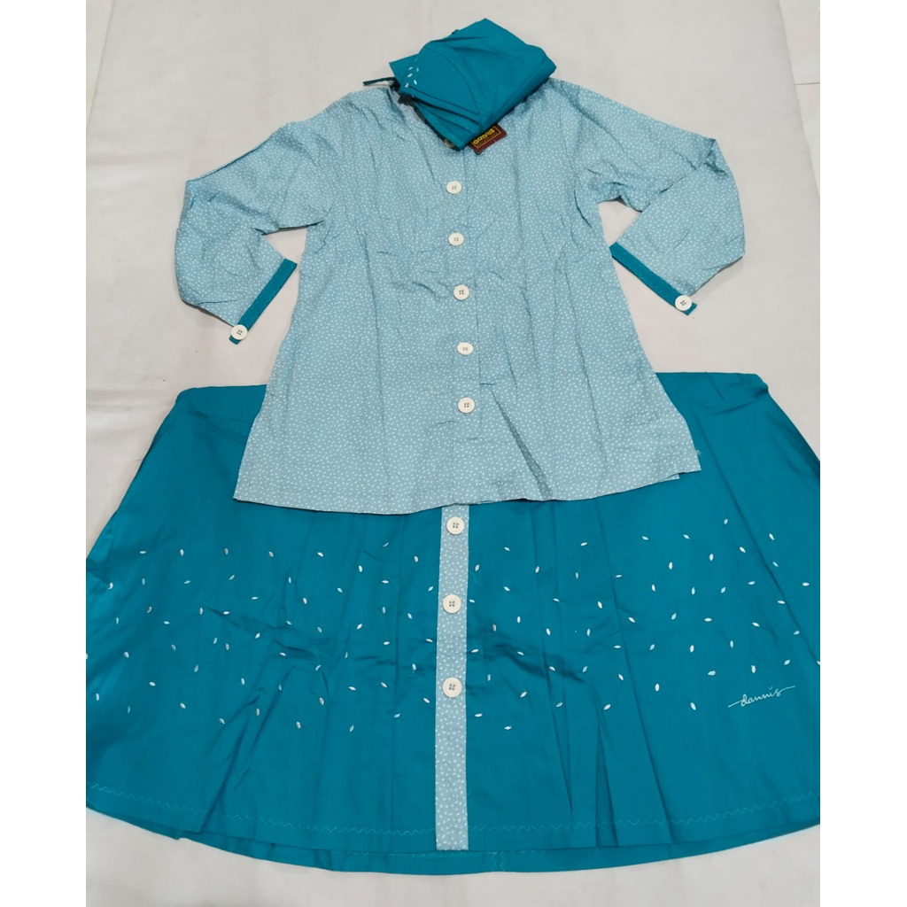 sale 30%/ SRAPM12210 / setelan rok anak katun / dannis / baju muslim anak perempuan / baju ngaji / d