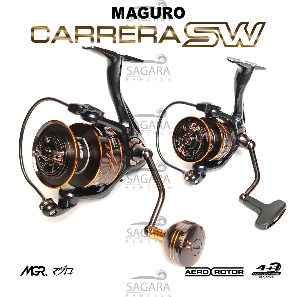 Reel Maguro Carrera SW Reel Pancing Spinning Power Handle